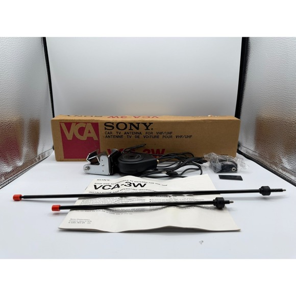 Vintage SONY VCA-3W Car Antenna VHF/UHF Rare 1981 Retro JDM Accessory UNTESTED - Picture 2 of 12